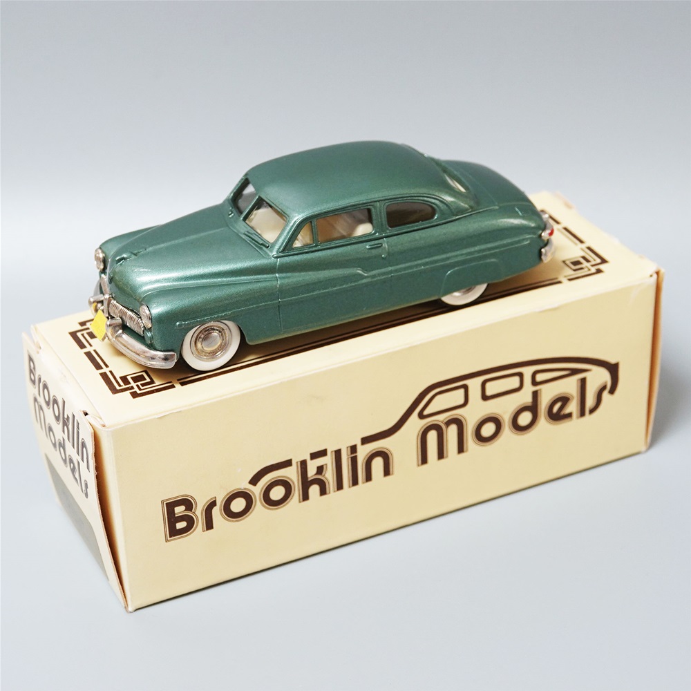 Brooklin models BRK 15 1949 Mercury 2 door coupe in metallic green