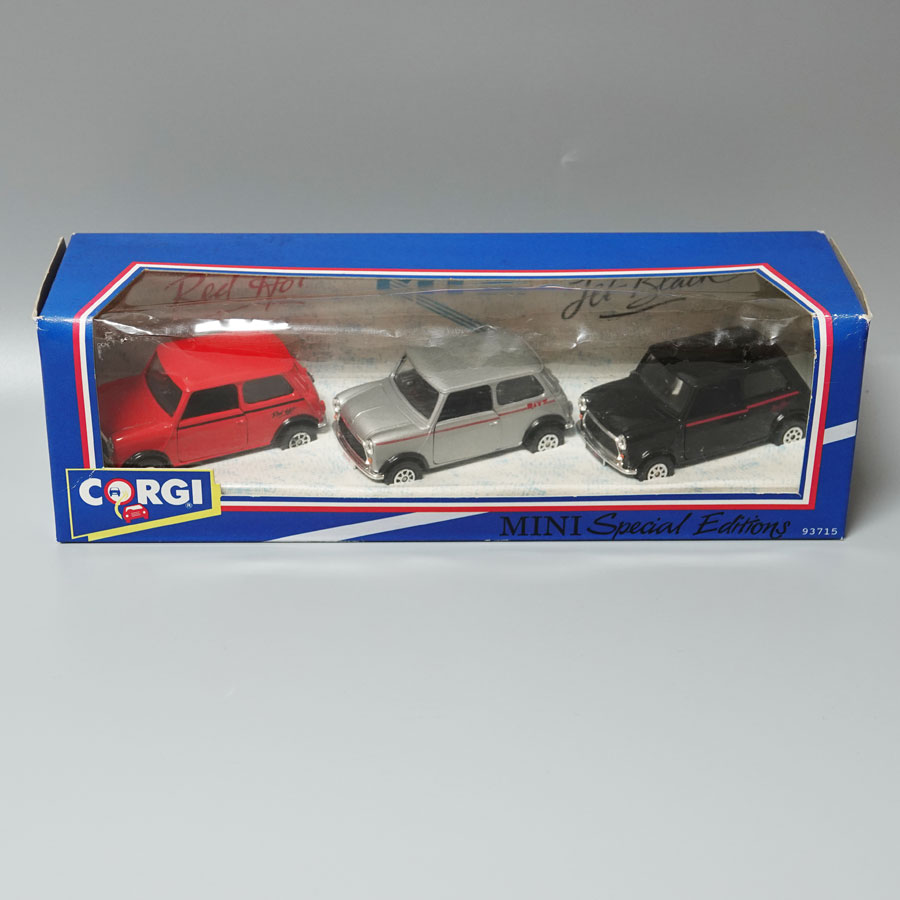 Corgi 93715 Mini Special Editions 3 Piece Set Red Hot Jet Black