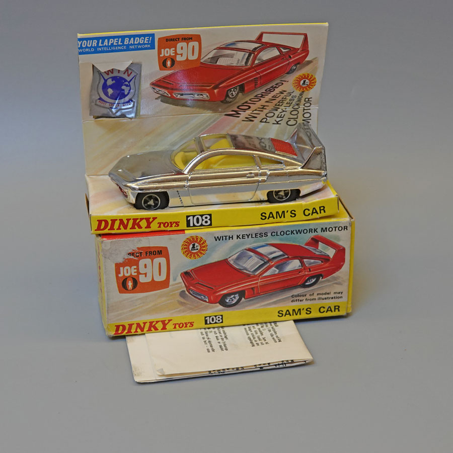 Dinky 108 Sams Car Joe 90 TV series in chrome