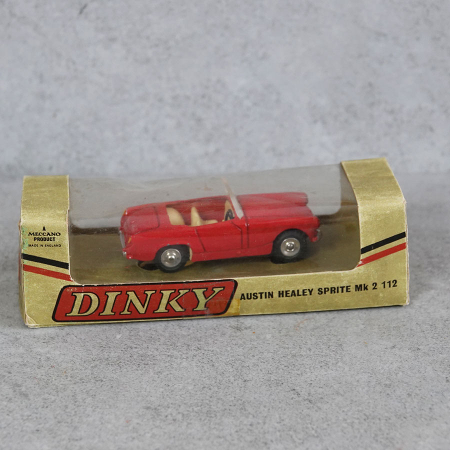 Dinky 112 Austin Healey Sprite MK2 in Gold US Export Box