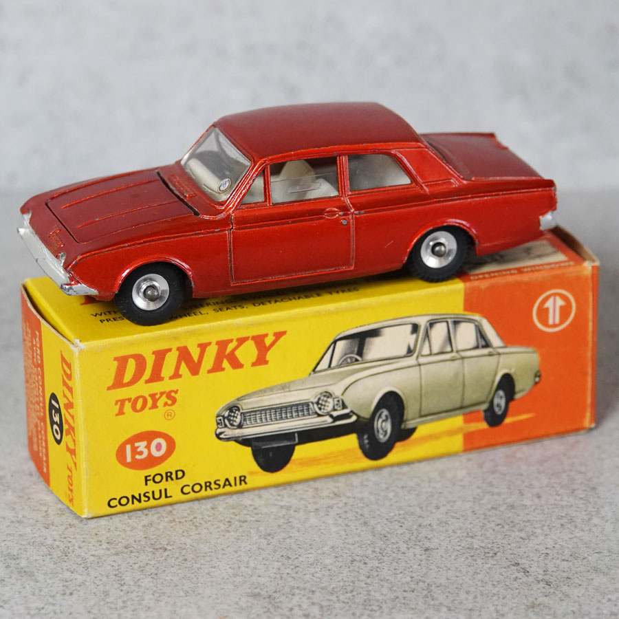 Dinky 130 Ford Consul Corsair Metallic Red Ist Issue