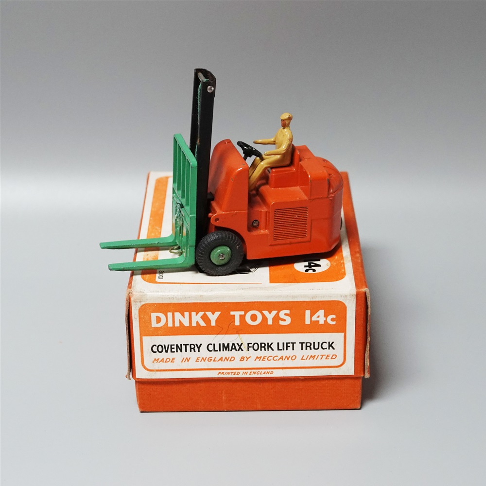 Dinky 14C Coventry Climax fork lift truck black wheels