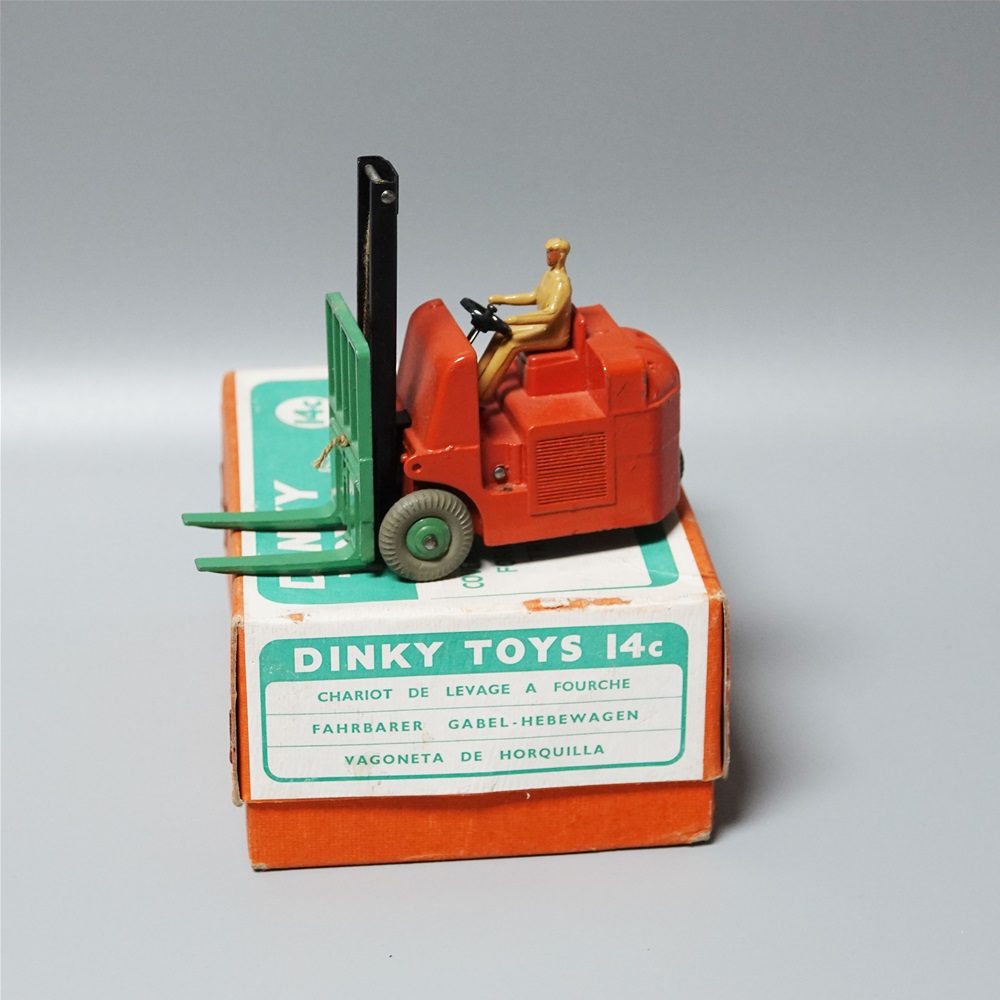 Dinky 14C Coventry Climax fork lift truck grey wheels 