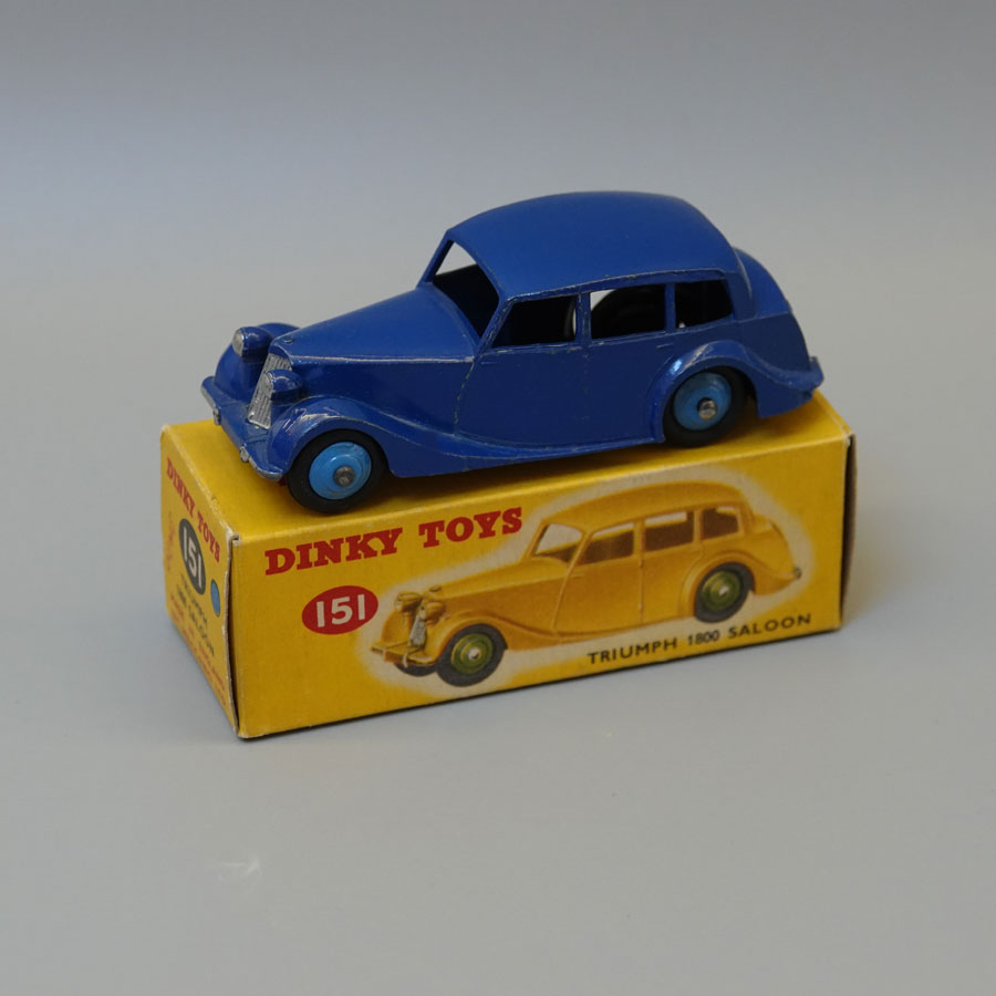 Dinky 151 Triumph 1800 saloon in dark blue