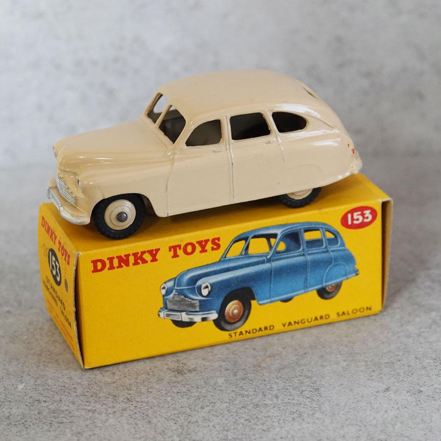 Dinky 153 Standard Vanguard Saloon Cream With Cream Hubs