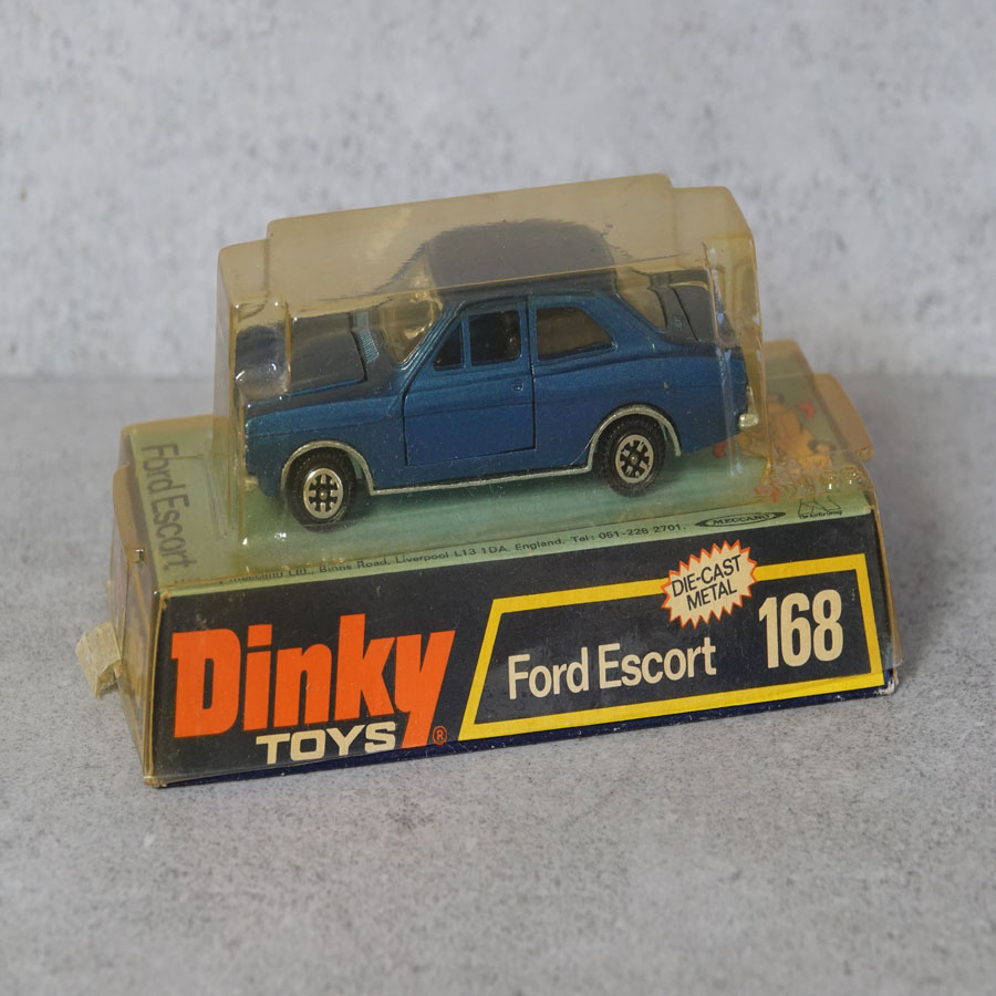 Dinky 168 Ford Escort metallic blue