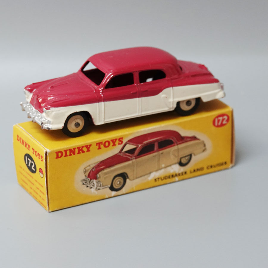 Dinky 172 Studebaker land cruiser cerise-cream gloss base