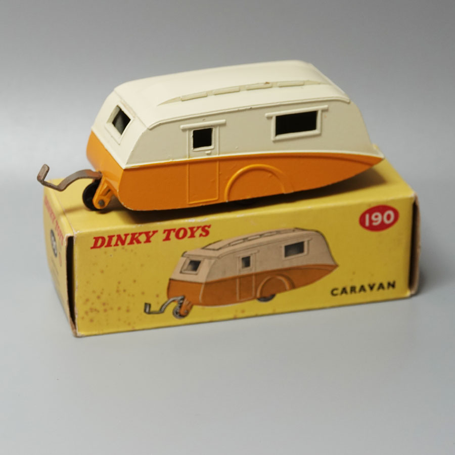 Dinky 190 Caravan orange and cream