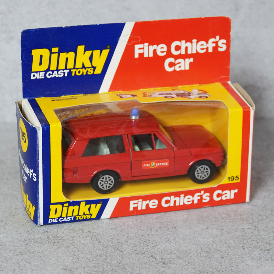 Dinky 195 Fire chief car plastic front box