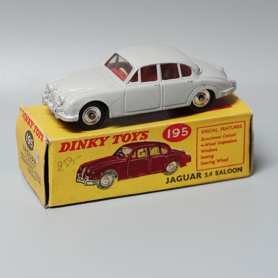 Dinky 195 Jaguar 3.4 saloon grey number 2