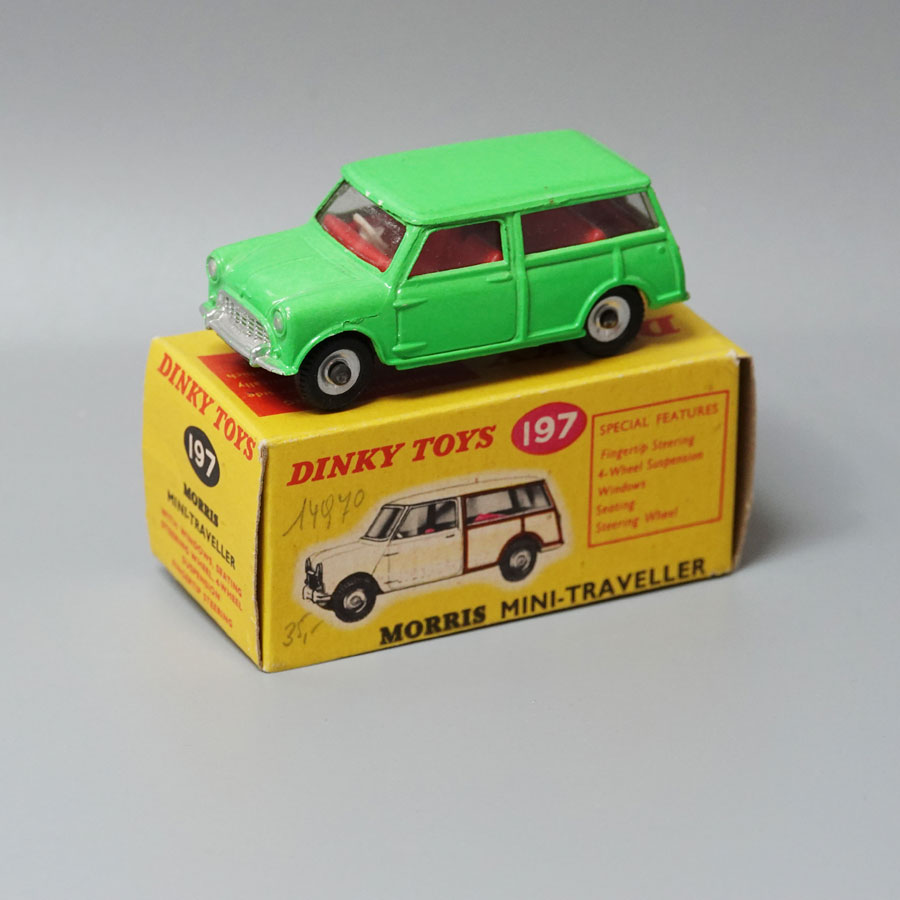 Dinky 197 Morris Mini traveller lime green number 1