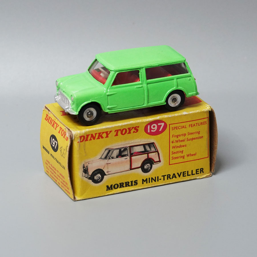 Dinky 197 Morris Mini traveller lime green number 2