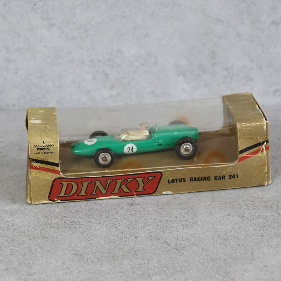 Dinky 241 Lotus Racing Car Green #24 Gold US Import box