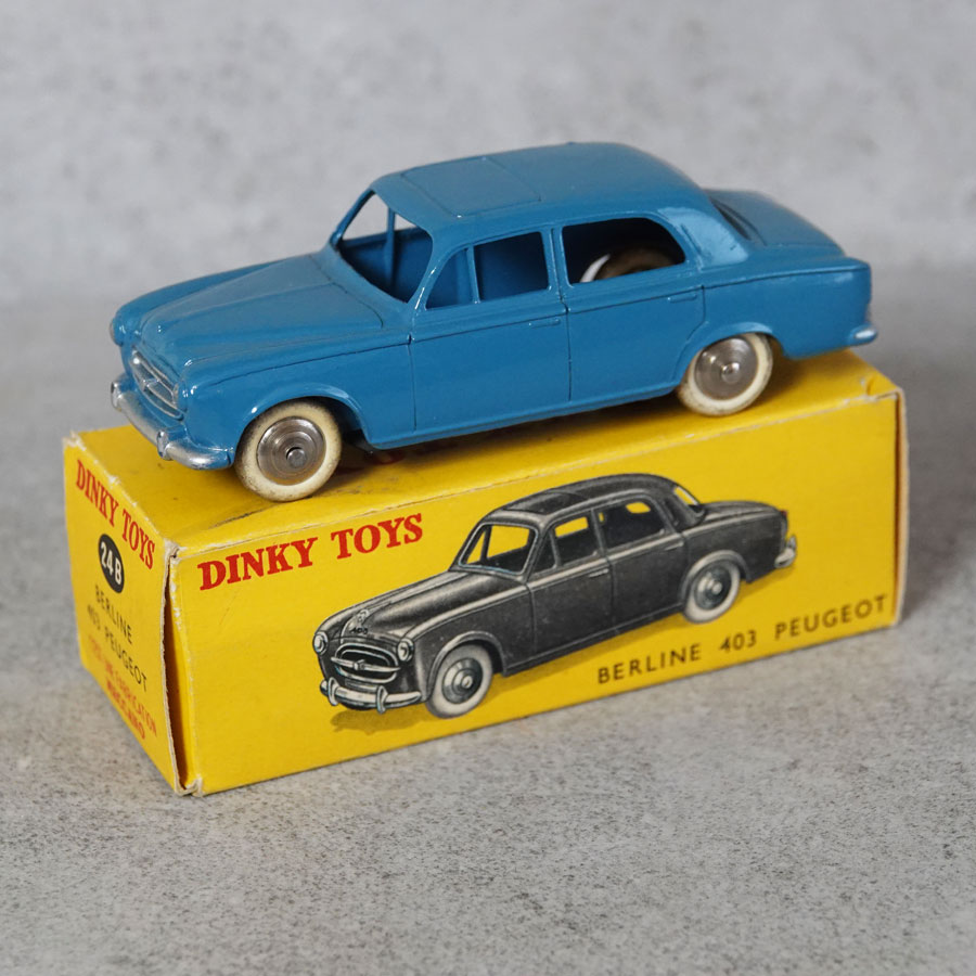 Dinky 24B Peugeot 403 Berline French Blue 1st Issue White Tyres