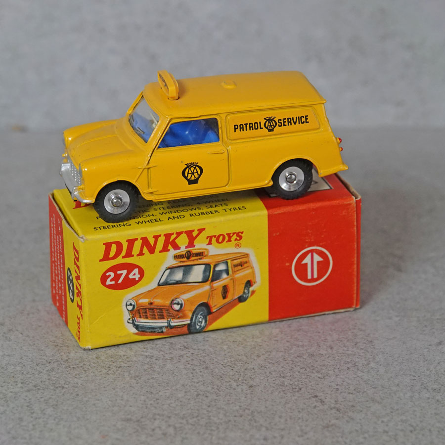 Dinky 274 A.A. Mini Van Black Baseplate