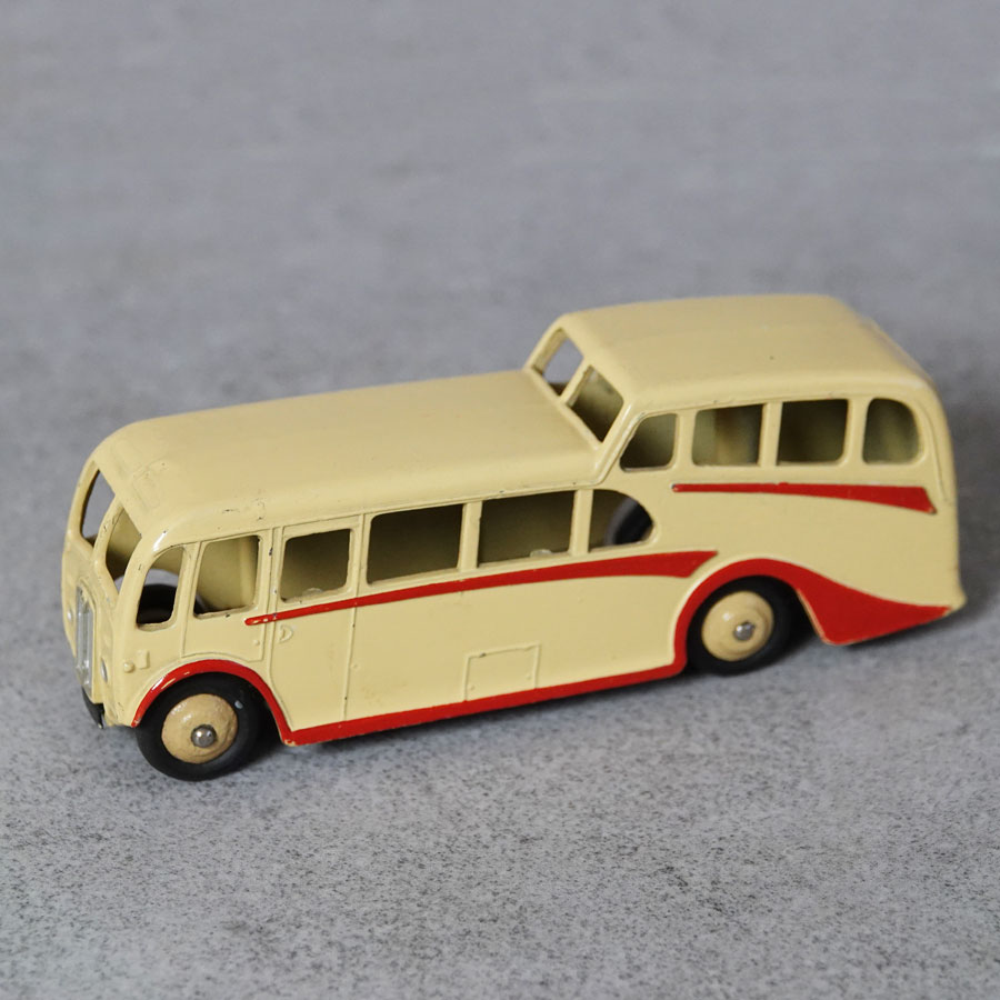 Dinky 29F Observation Coach Cream with red flash and cream wheels