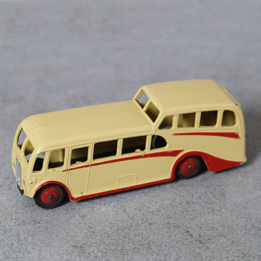 Dinky 29F Observation Coach Cream with red flash and wheels