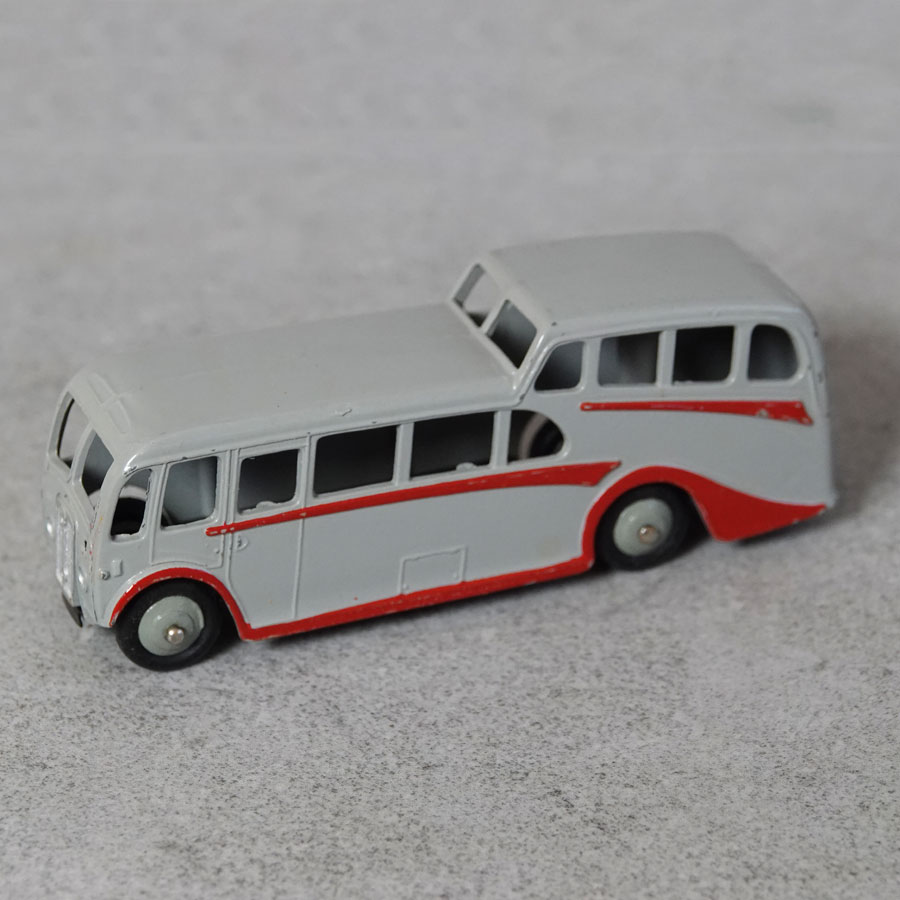Dinky 29F Observation Coach grey with red flash and grey wheels
