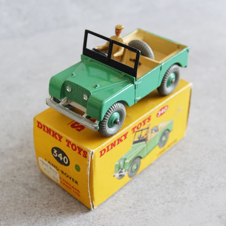 Dinky 340 Land Rover in Green & Tan #2