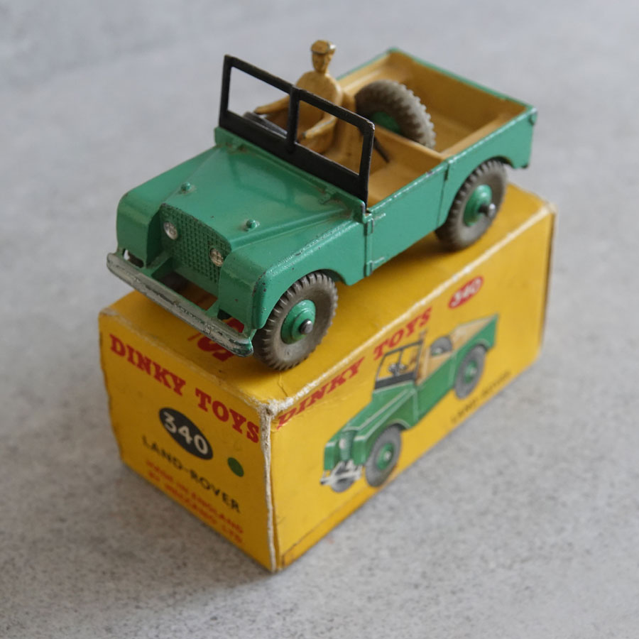 Dinky 340 Land Rover in Green & Tan