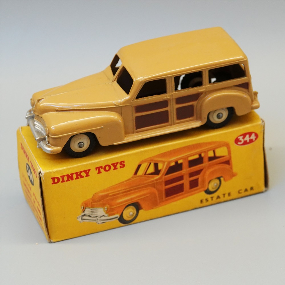 Dinky 344 Plymouth Estate Car with fawn cast wheels