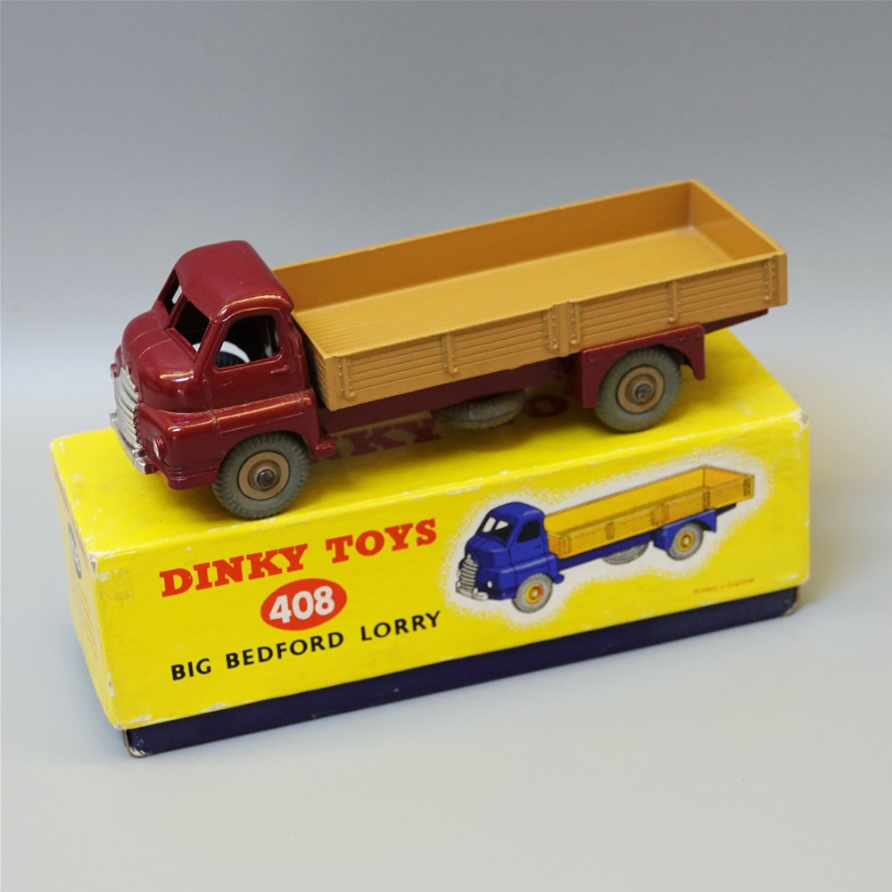Dinky 408 Big Beford lorry in maroon and tan