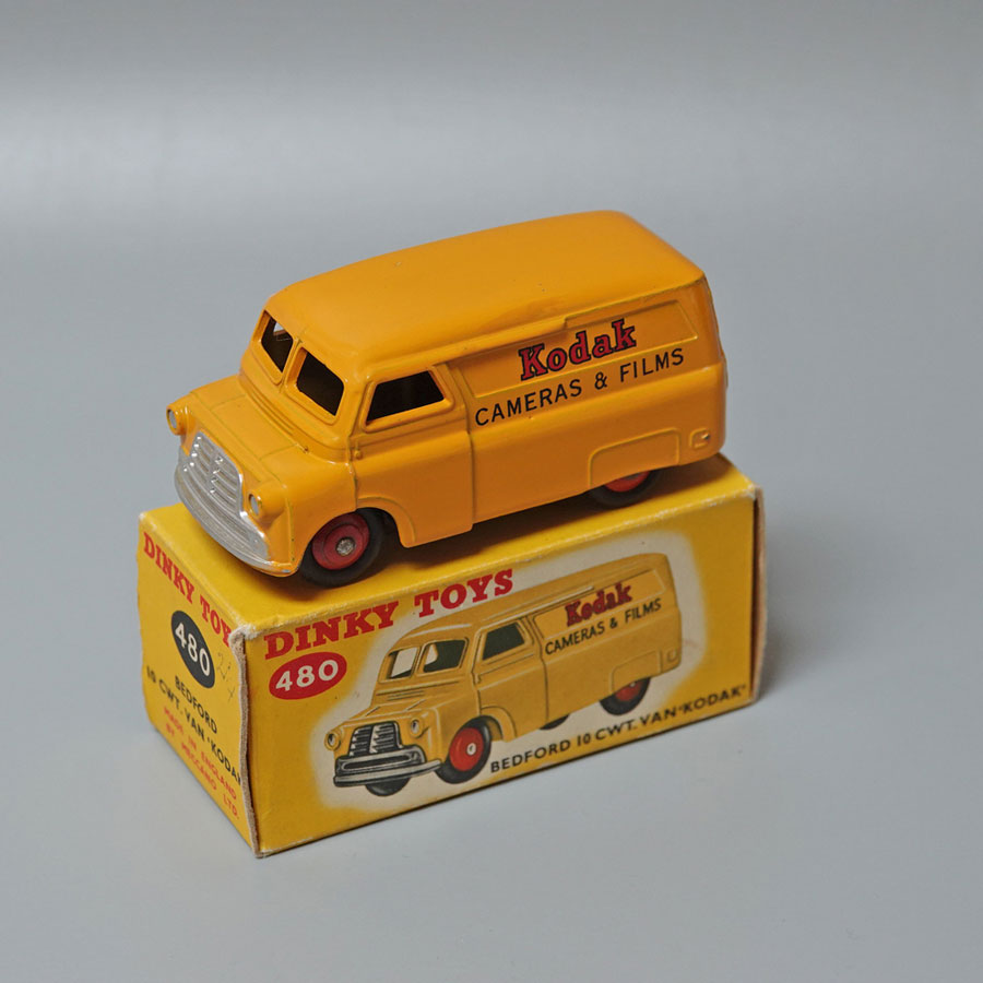 Dinky 480 Kodak Bedford 10 CWT Van in Yellow 