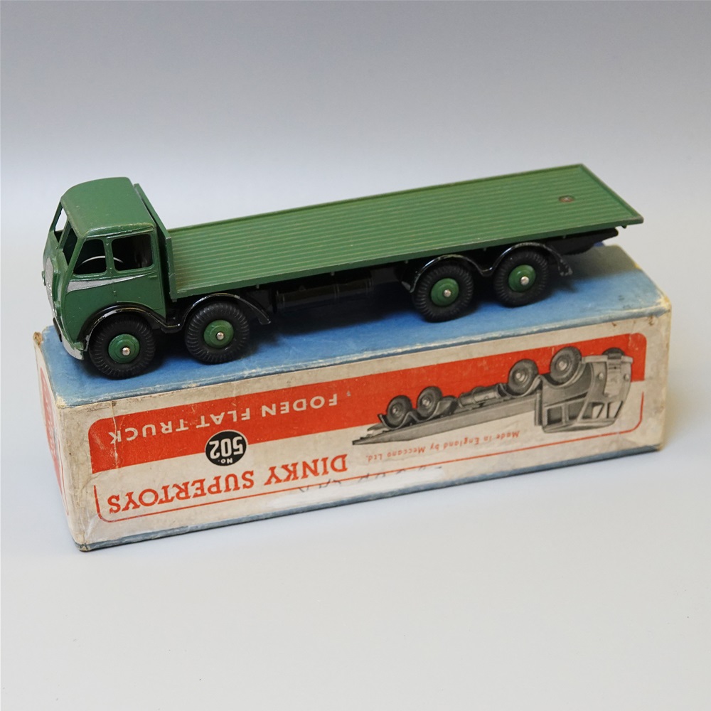 Dinky 502 Foden flat truck in green