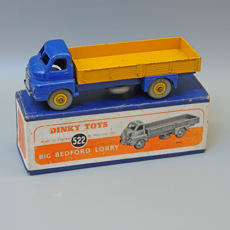 Dinky 522 Big Bedford Lorry in blue and yellow