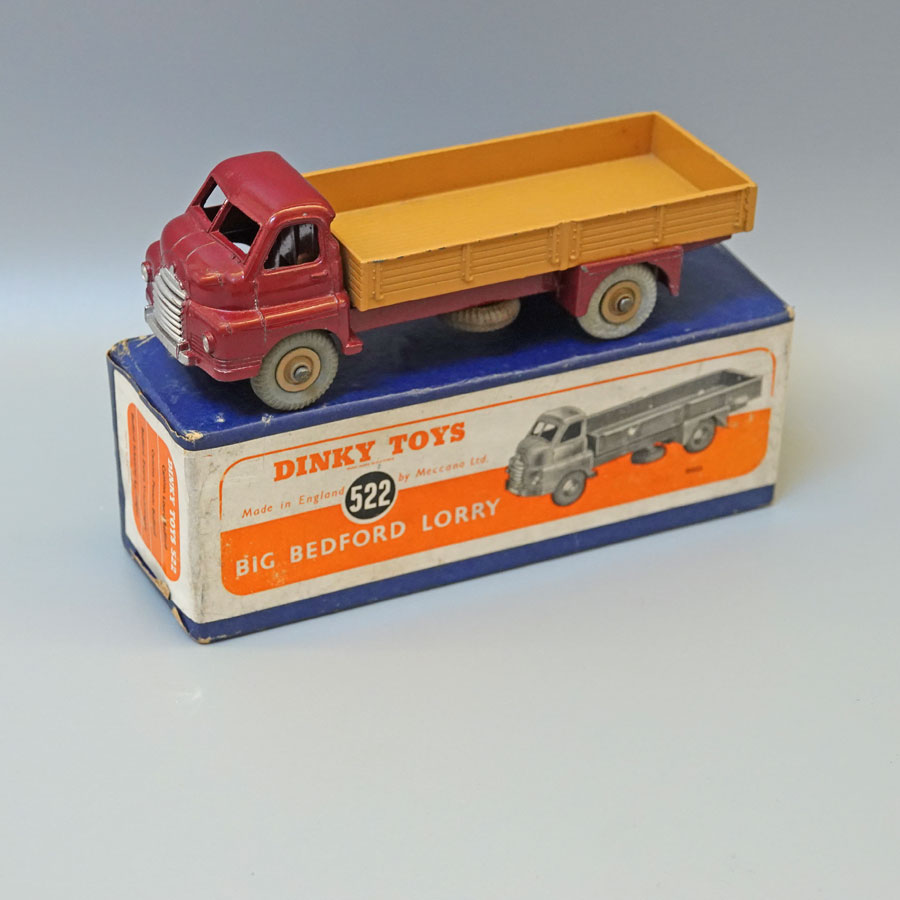 Dinky 522 Big Bedford Lorry in maroon and tan