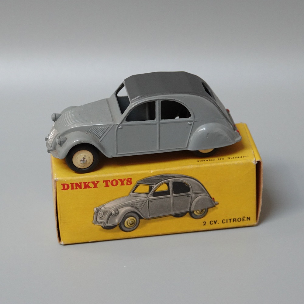 Dinky 535 Citroen 2 CV in Grey Beige hubs