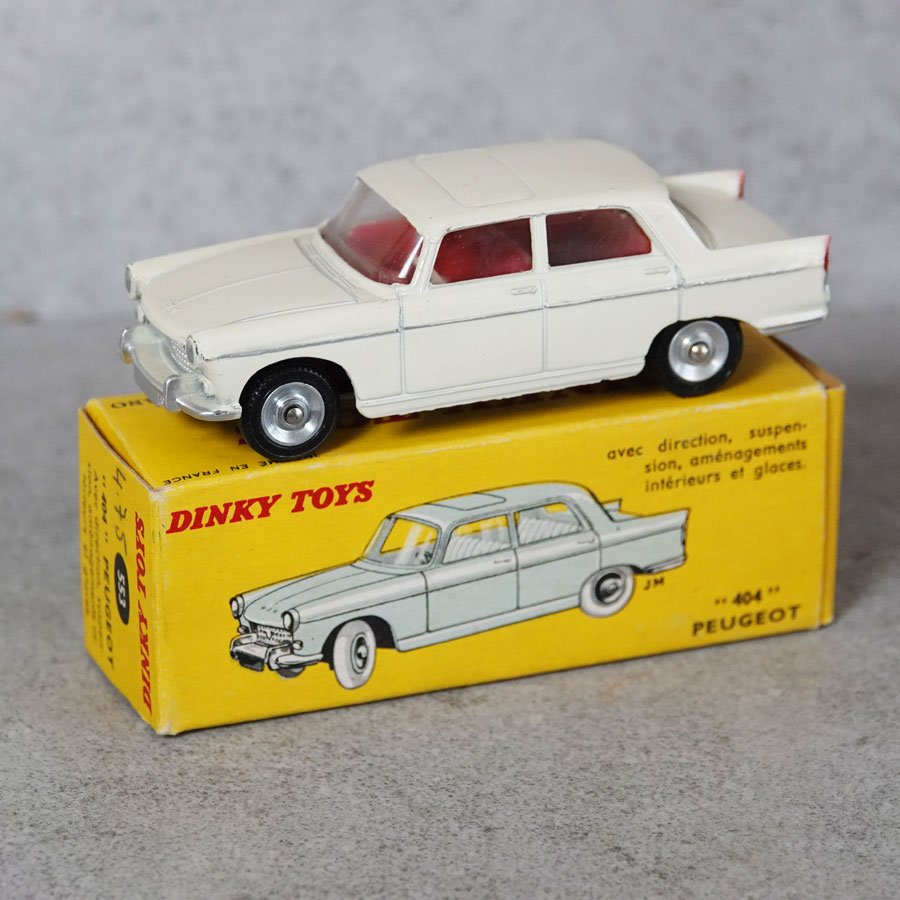 Dinky 553 404 Peugeot Cream Red Interior 1st Issue