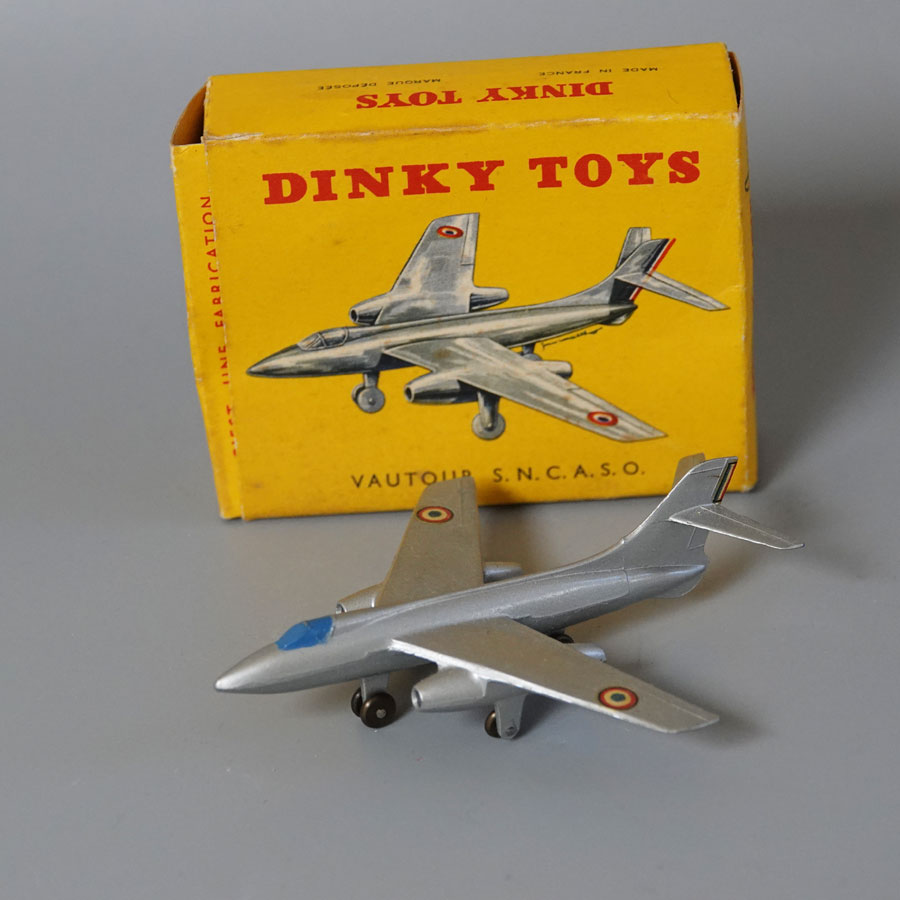 Ancien & Rare Avion Henriot H 180 M en Métal couleur Argent Réf: 61E Dinky Toys France années 1930 - Collection