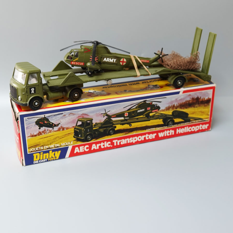 Dinky 618 AEC Artic transporter with helicopter