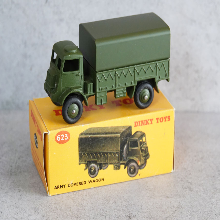 Dinky 623 Army Covered Wagon #1 no driver