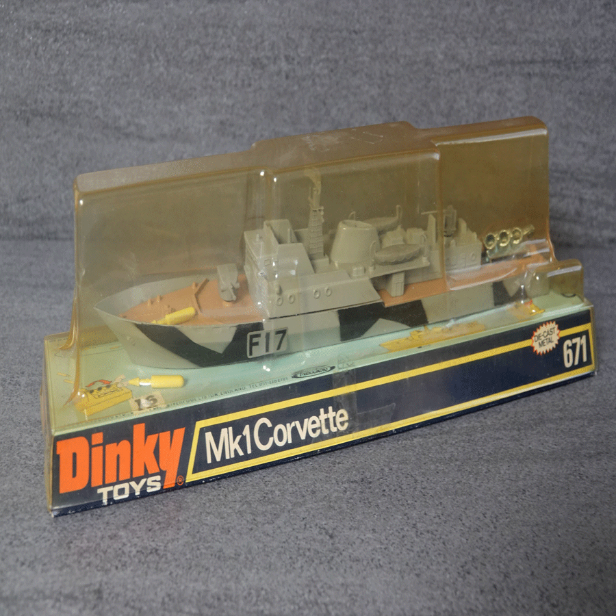 Dinky 671 MkI Covette War Ship