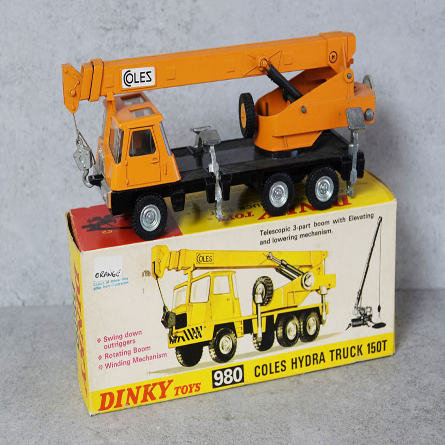 Dinky 980 Coles Hydra Truck 150T in orange