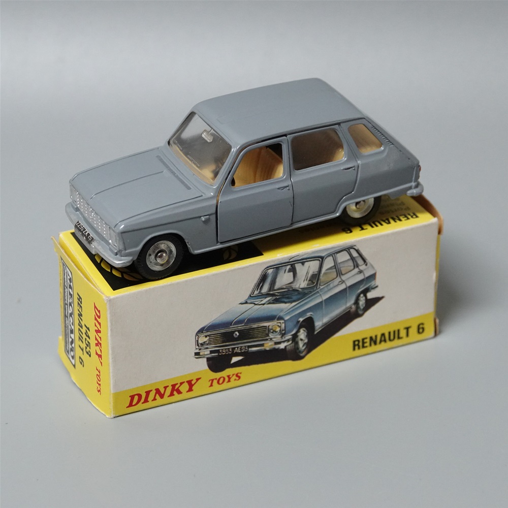 Dinky 1453 Renault 6 grey made in Spain