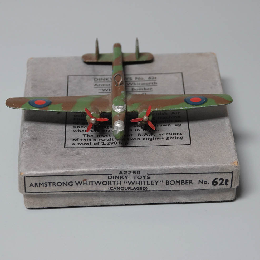 Dinky 62T Armstrong whitworth Whitley bomber