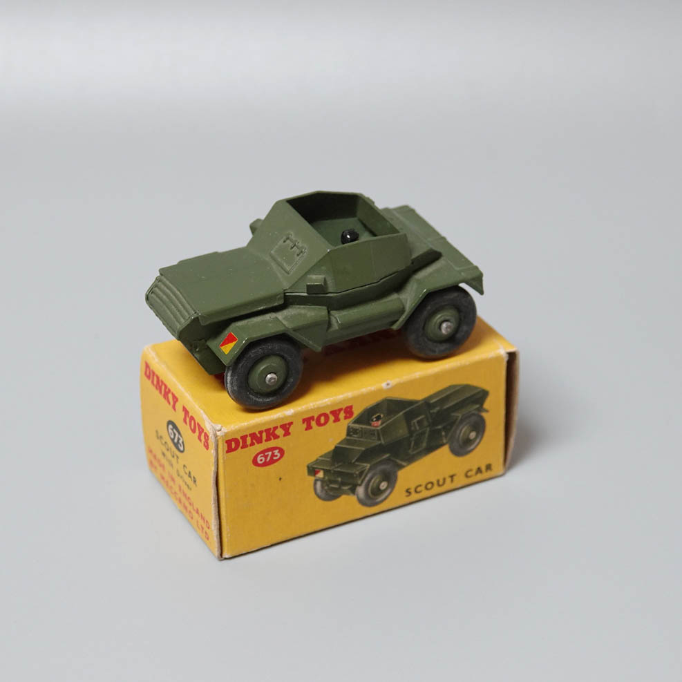 Dinky 673 Scout car with driver
