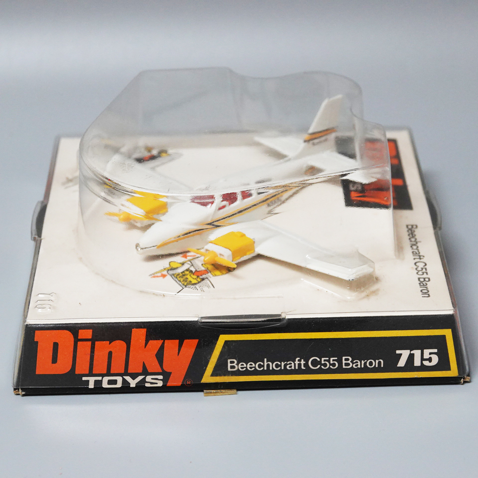 SOLD Dinky 715 Beeccraft C55 Baron white and yellow