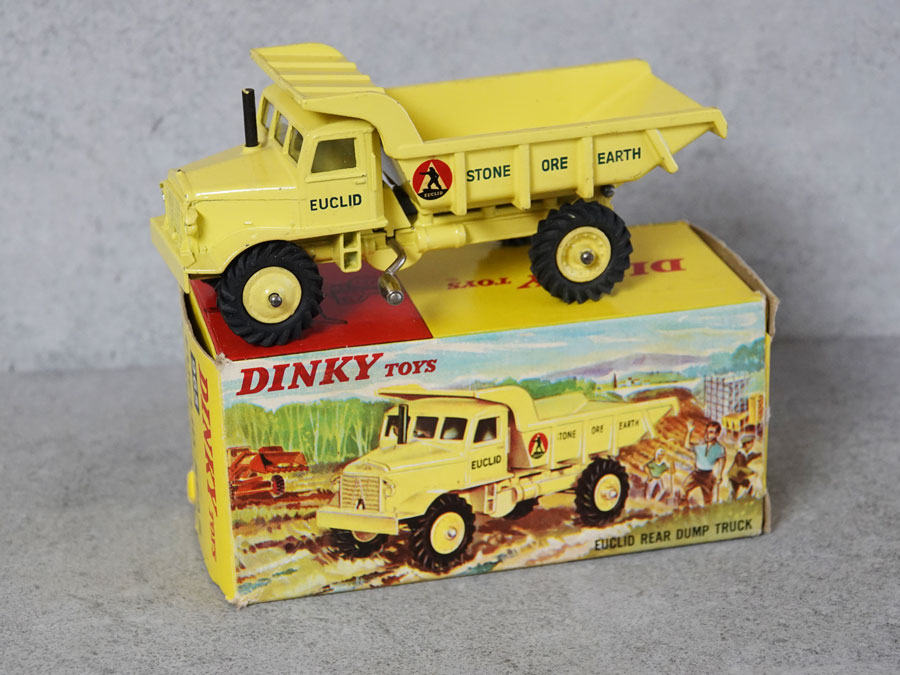 Dinky 965 Euclid Rear Dump Truck red logo