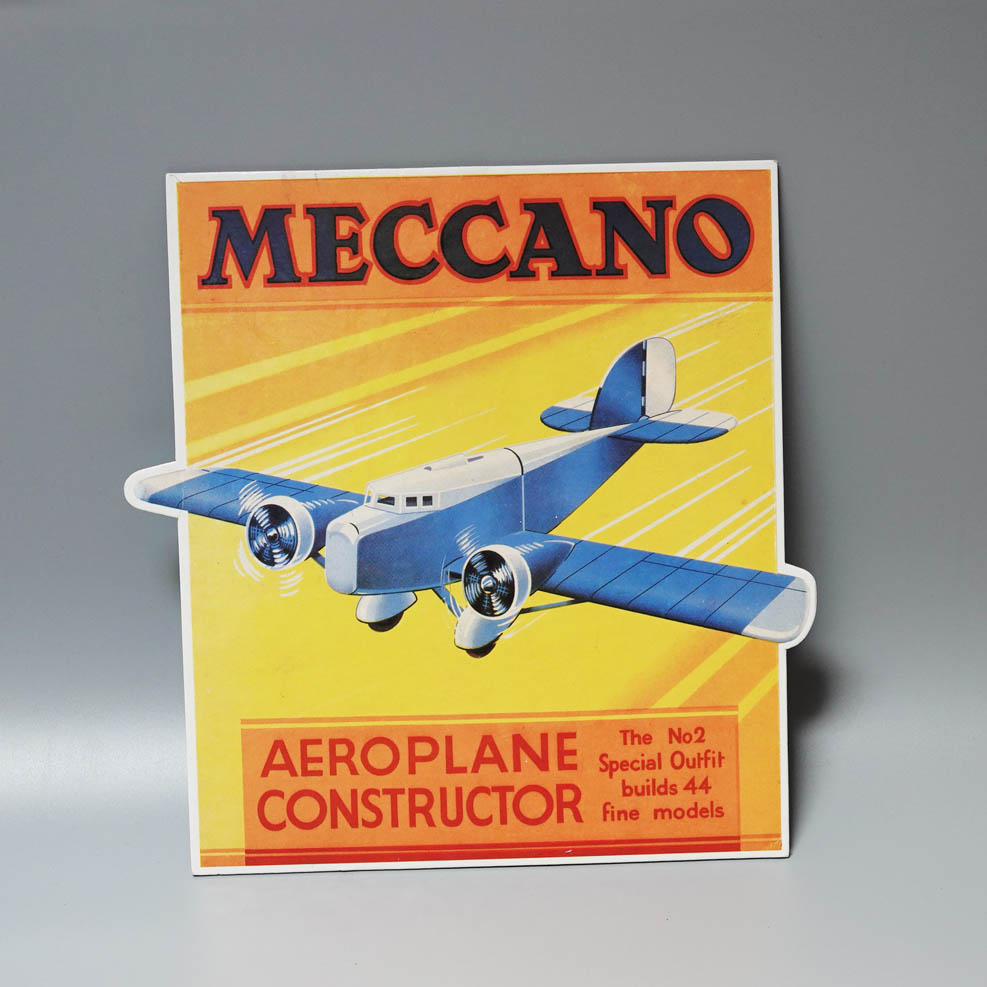 Meccano plane card display